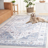 Safavieh Arizona 517 ARZ517 Power Loomed Traditional Rug Light Blue / Ivory ARZ517L-6SQ