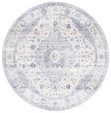 Safavieh Arizona 517 ARZ517 Power Loomed Traditional Rug Light Blue / Ivory ARZ517L-6SQ