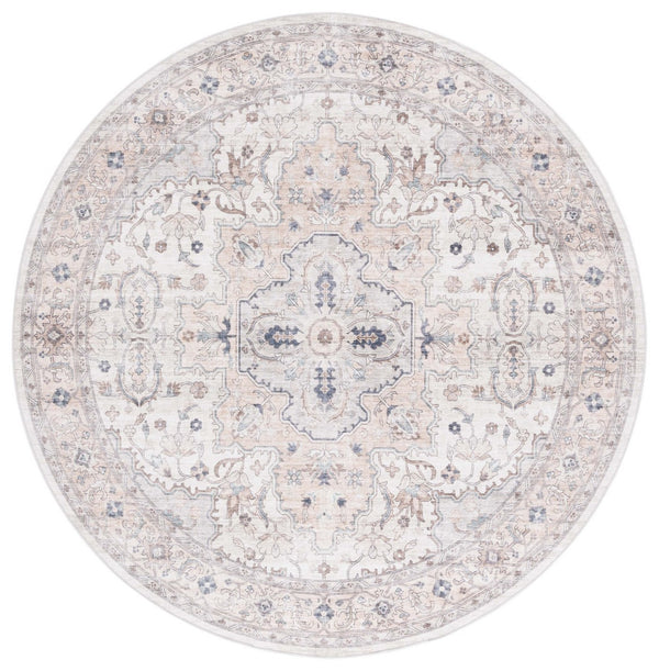 Safavieh Arizona 520 ARZ520 Power Loomed Traditional Rug Peach / Beige ARZ520U-6SQ