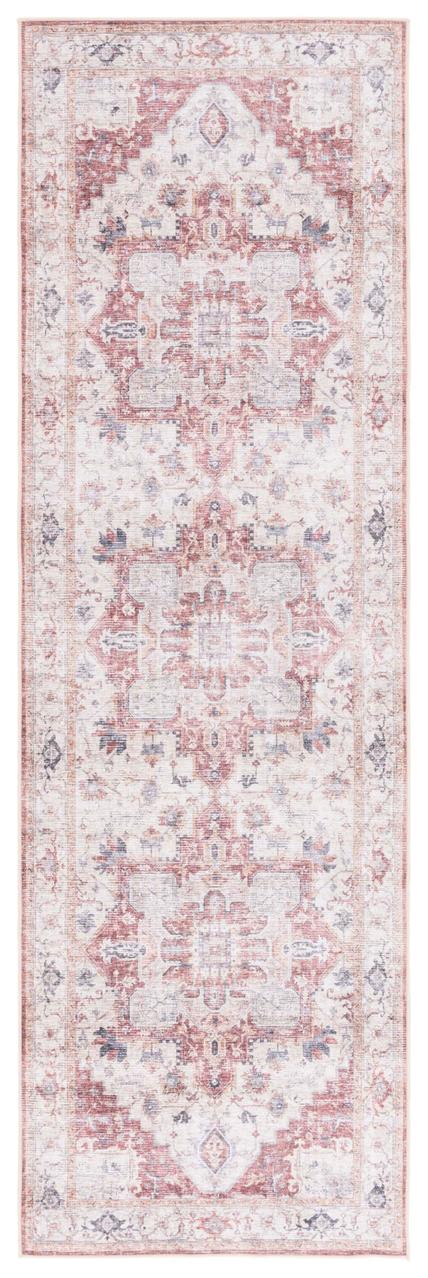 Safavieh Arizona 523 ARZ523 Power Loomed Traditional Rug Beige / Rust ARZ523B-28