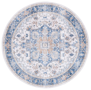 Safavieh Arizona 523 ARZ523 Power Loomed Traditional Rug Blue / Beige ARZ523M-6SQ