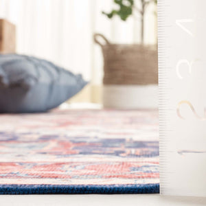 Safavieh Arizona 523 ARZ523 Power Loomed Traditional Rug Rust / Dark Blue ARZ523P-6SQ