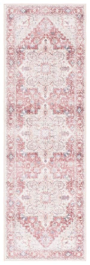 Safavieh Arizona 523 ARZ523 Power Loomed Traditional Rug Rust / Beige ARZ523Q-28