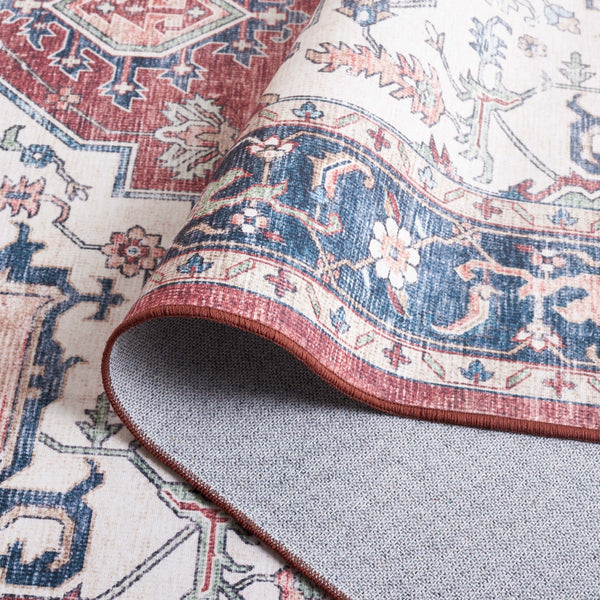 Safavieh Arizona 523 ARZ523 Power Loomed Traditional Rug Brown / Blue ARZ523T-6SQ