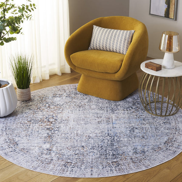 Safavieh Arizona Traditional Style Elegant Area Rug - Luxurious Washable Design With Slip-resistant Quality Beige ,Charcoal Polyester Arz539b-210