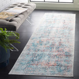 Safavieh Arizona 539 Power Loomed Traditional Rug Blue / Rust Polyester