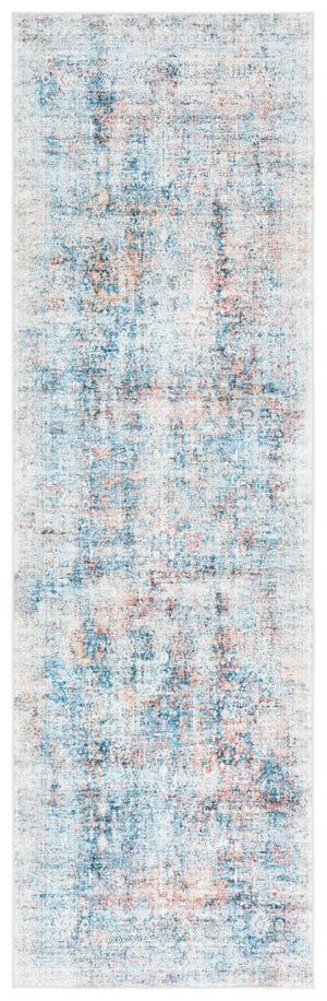 Safavieh Arizona 539 Power Loomed Traditional Rug Blue / Rust Polyester