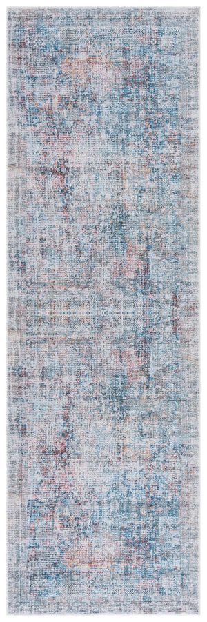 Safavieh Arizona Traditional Style Elegant Area Rug - Luxurious Washable Design With Slip-resistant Quality Blue ,Rust Polyester Arz539m-212