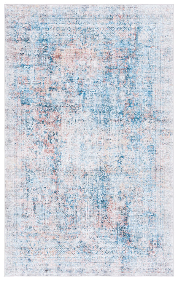 Safavieh Arizona 539 Power Loomed Traditional Rug Blue / Rust Polyester