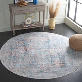 Safavieh Arizona 539 Power Loomed Traditional Rug Blue / Rust Polyester