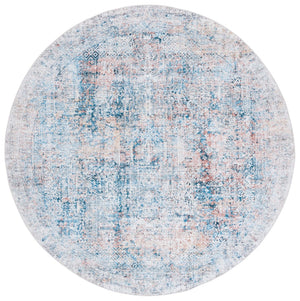 Safavieh Arizona 539 Power Loomed Traditional Rug Blue / Rust Polyester