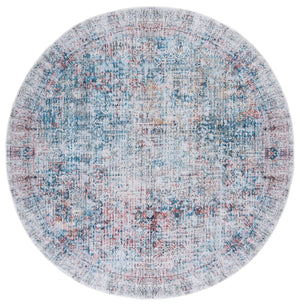 Safavieh Arizona Traditional Style Elegant Area Rug - Luxurious Washable Design With Slip-resistant Quality Blue ,Rust Polyester Arz539m-212