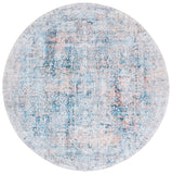 Safavieh Arizona 539 Power Loomed Traditional Rug Blue / Rust Polyester