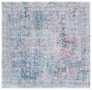 Safavieh Arizona Traditional Style Elegant Area Rug - Luxurious Washable Design With Slip-resistant Quality Blue ,Rust Polyester Arz539m-212