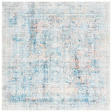 Safavieh Arizona 539 Power Loomed Traditional Rug Blue / Rust Polyester