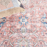 Safavieh Arizona 559 ARZ559 Power Loomed Traditional Rug Rust / Aqua ARZ559Q-6SQ