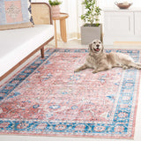 Safavieh Arizona 559 ARZ559 Power Loomed Traditional Rug Rust / Aqua ARZ559Q-6SQ