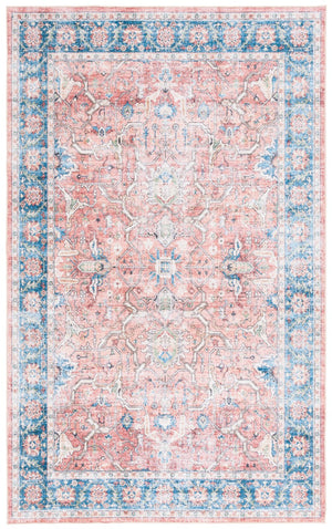 Safavieh Arizona 559 ARZ559 Power Loomed Traditional Rug Rust / Aqua ARZ559Q-6SQ