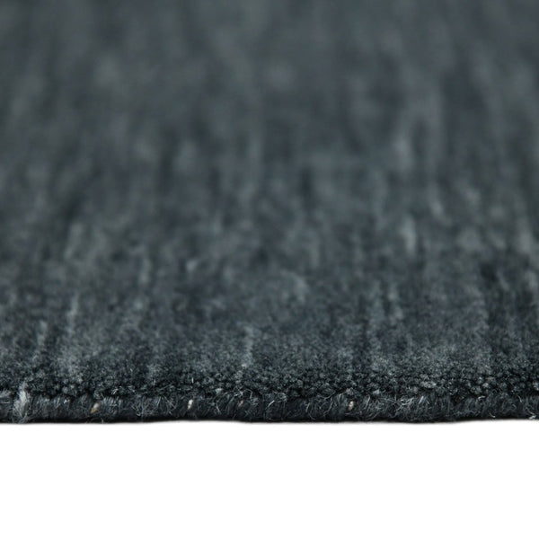 Amer Rugs Arizona Hand-woven Area Rug - Luxurious Soft Touch, Versatile Design For Any Home Décor Setting Dark Gray Wool Arz60203