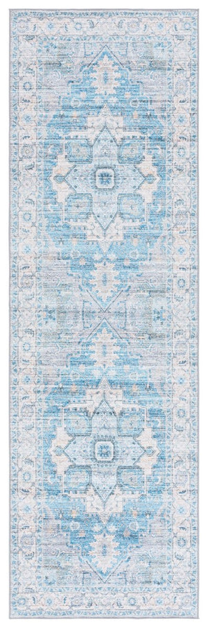 Safavieh Arizona 913 ARZ913 Power Loomed Traditional Rug Grey / Turquoise ARZ913B-9
