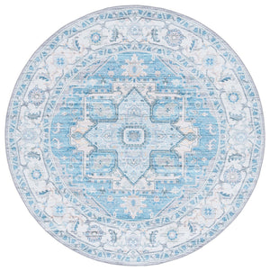 Safavieh Arizona 913 ARZ913 Power Loomed Traditional Rug Grey / Turquoise ARZ913B-9