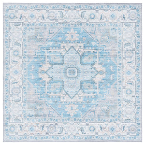 Safavieh Arizona 913 ARZ913 Power Loomed Traditional Rug Grey / Turquoise ARZ913B-9