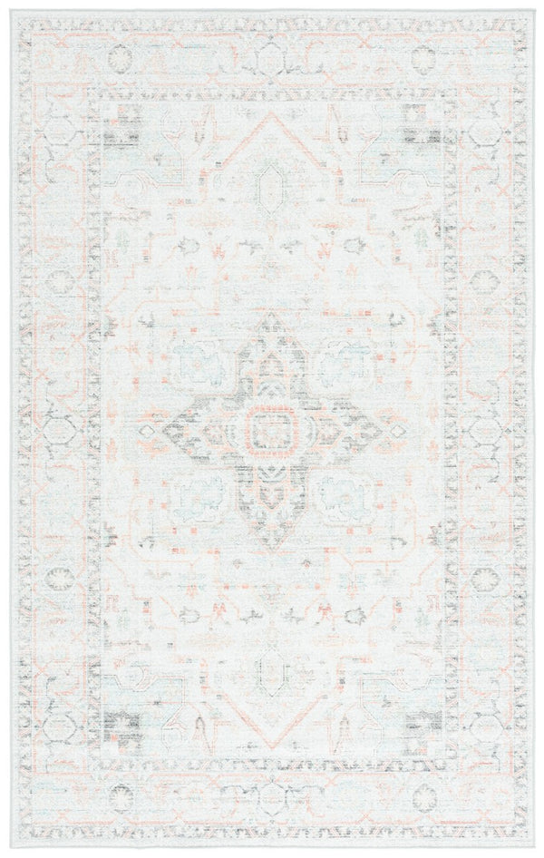 Safavieh Arizona 913 ARZ913 Power Loomed Traditional Rug Light Grey / Light Green ARZ913F-9