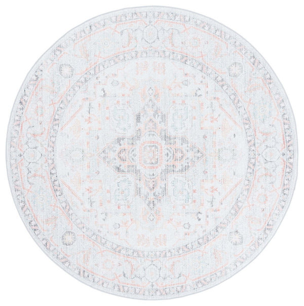 Safavieh Arizona 913 ARZ913 Power Loomed Traditional Rug Light Grey / Light Green ARZ913F-9