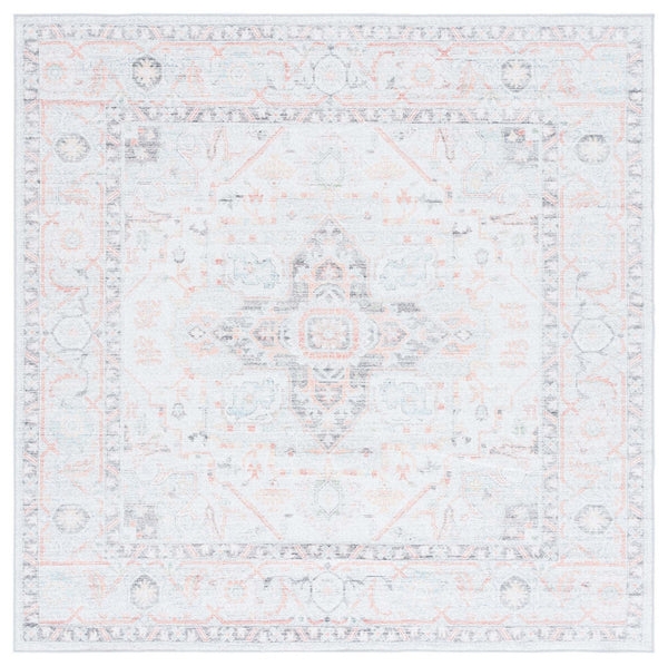 Safavieh Arizona 913 ARZ913 Power Loomed Traditional Rug Light Grey / Light Green ARZ913F-9