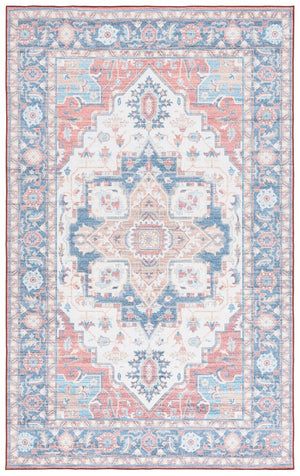 Safavieh Arizona 913 ARZ913 Power Loomed Traditional Rug Rust / Blue ARZ913Q-9