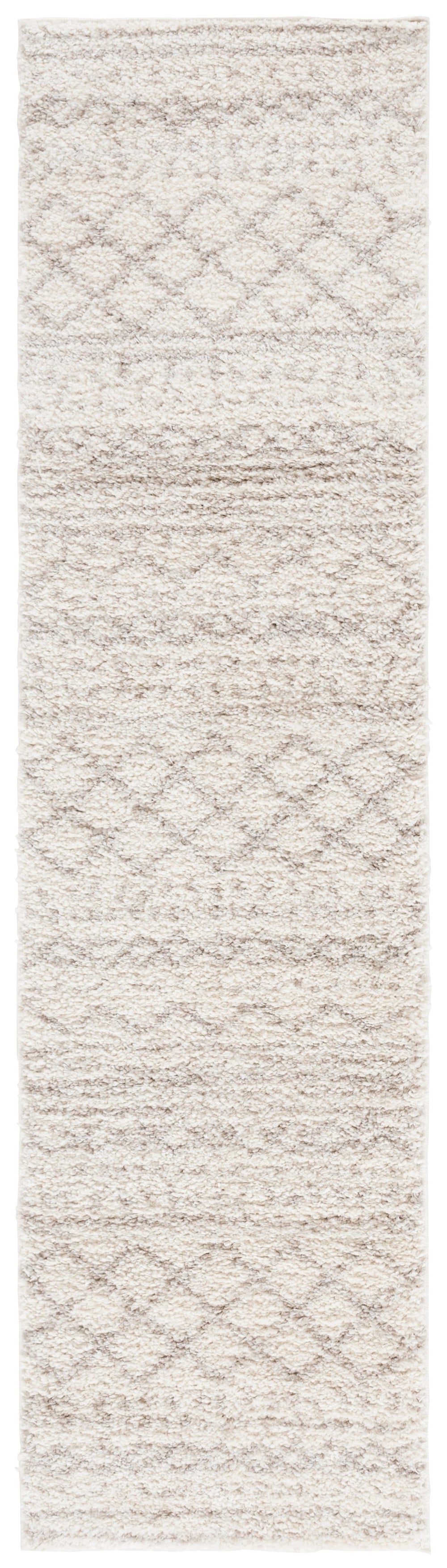 Safavieh Arizona Luxurious Ivory Beige Shag Rug With Geometric Pattern, Plush 1.625" Pile For Cozy Rooms 12'-0" x 12'-0" ASG741A-12SQ