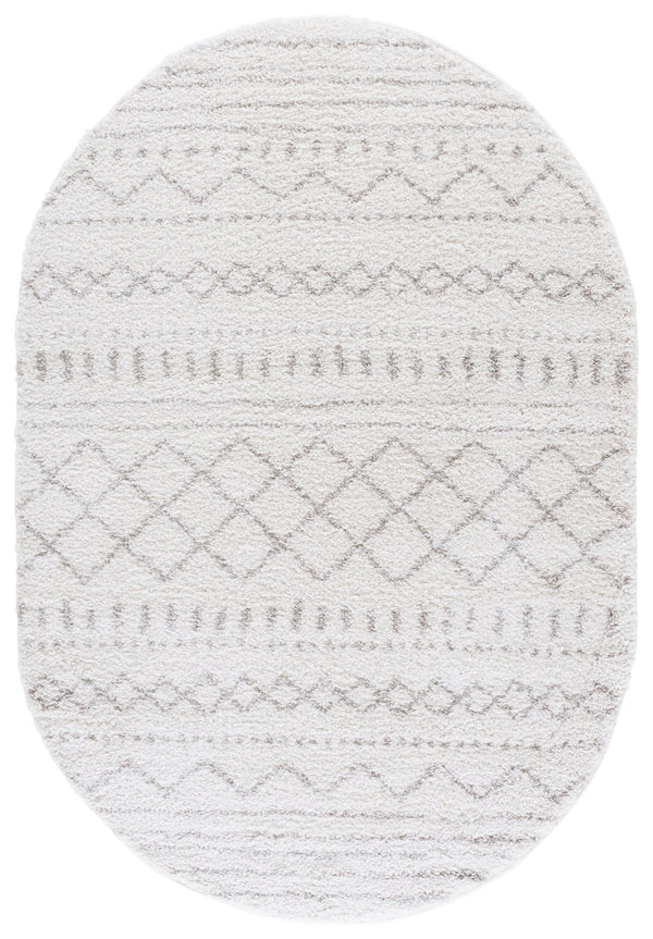 Safavieh Arizona Shag Area Rug - Elegant Geometric Design In Ivory And Beige For Cozy Home Decor Solutions Ivory ,Beige 70% Polypropylene  22% Jute  8% Polyester Asg741a-4r