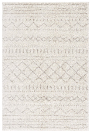 Safavieh Arizona Shag Area Rug - Elegant Geometric Design In Ivory And Beige For Cozy Home Decor Solutions Ivory ,Beige 70% Polypropylene  22% Jute  8% Polyester Asg741a-4r