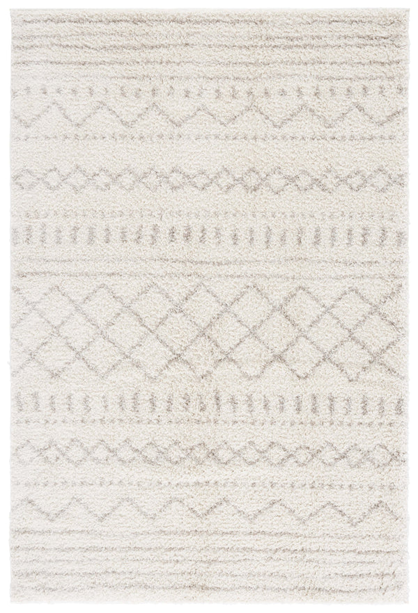 Safavieh Arizona Shag Area Rug - Elegant Geometric Design In Ivory And Beige For Cozy Home Decor Solutions Ivory ,Beige 70% Polypropylene  22% Jute  8% Polyester Asg741a-4r