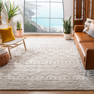 Safavieh Arizona Shag 741 Power Loomed Rug Ivory / Beige 9' x 9' Square ASG741A-9SQ