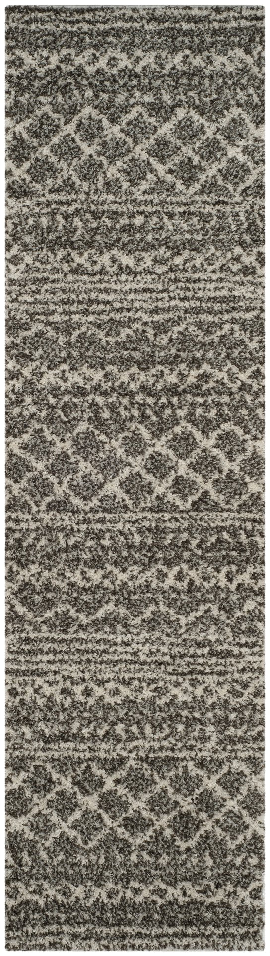 Safavieh Arizona Shag Area Rug - Elegant Geometric Design In Ivory And Beige For Cozy Home Decor Solutions Brown ,Ivory 70% Polypropylene  22% Jute  8% Polyester Asg741b-214