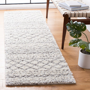 Safavieh Arizona Shag 741 Power Loomed Rug Ivory / Grey 8' x 8' Square ASG741F-8SQ