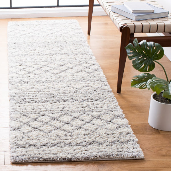 Safavieh Arizona Shag 741 Power Loomed Shag Rug Ivory / Grey 60% Polypropylene, 35% Jute, 5% Polyester