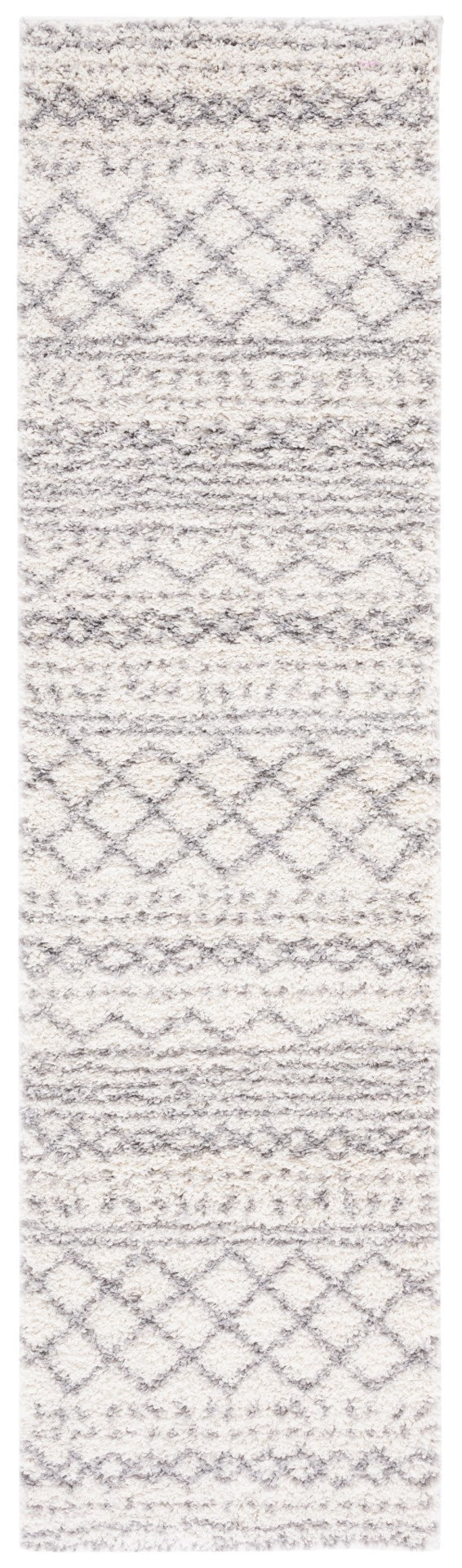 Safavieh Arizona Shag 741 Power Loomed Rug Ivory / Grey 8' x 8' Square ASG741F-8SQ