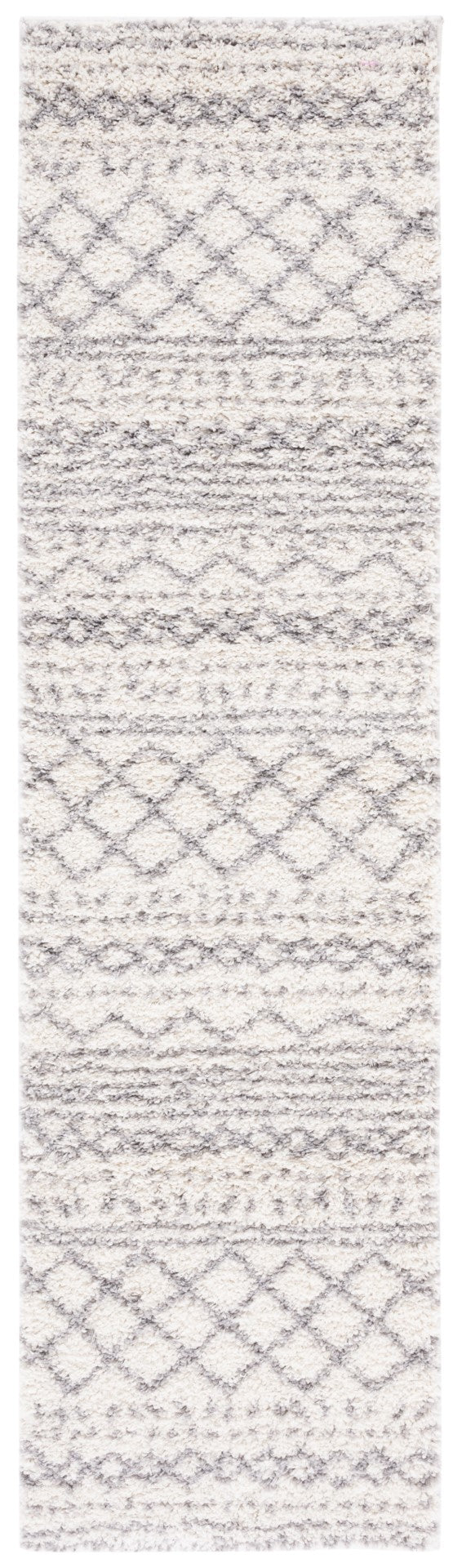 Safavieh Arizona Shag 741 Power Loomed Shag Rug Ivory / Grey 60% Polypropylene, 35% Jute, 5% Polyester