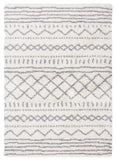 Safavieh Arizona Shag 741 Power Loomed Rug Ivory / Grey 8' x 8' Square ASG741F-8SQ