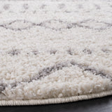 Safavieh Arizona Shag 741 Power Loomed Rug Ivory / Grey 8' x 8' Square ASG741F-8SQ