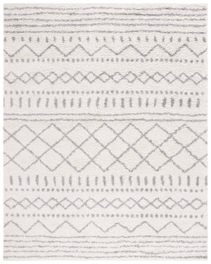 Safavieh Arizona Shag 741 Power Loomed Rug Ivory / Grey 8' x 8' Square ASG741F-8SQ