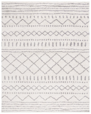 Safavieh Arizona Shag Area Rug - Elegant Geometric Design In Ivory And Beige For Cozy Home Decor Solutions Ivory ,Grey 70% Polypropylene  22% Jute  8% Polyester Asg741f-68