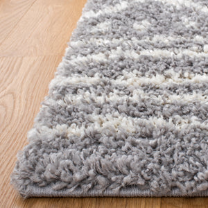 Safavieh Arizona Shag 741 Power Loomed Rug Grey / Ivory 11' x 15' ASG741G-1115