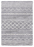 Safavieh Arizona Shag 741 Power Loomed Rug Grey / Ivory 11' x 15' ASG741G-1115