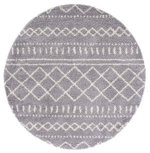 Safavieh Arizona Shag Area Rug - Elegant Geometric Design In Ivory And Beige For Cozy Home Decor Solutions Grey ,Ivory 70% Polypropylene  22% Jute  8% Polyester Asg741g-68