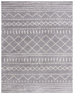 Safavieh Arizona Shag Area Rug - Elegant Geometric Design In Ivory And Beige For Cozy Home Decor Solutions Grey ,Ivory 70% Polypropylene  22% Jute  8% Polyester Asg741g-68