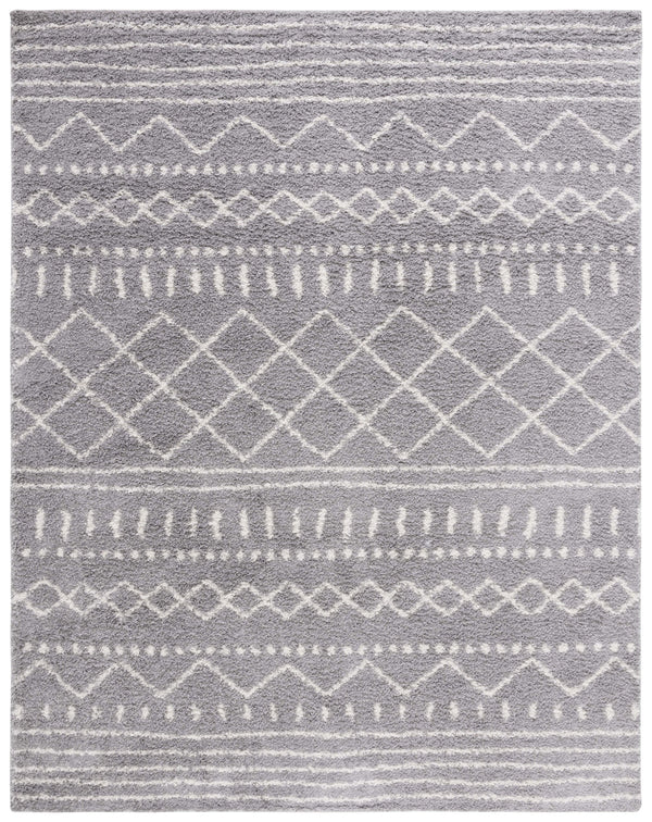 Safavieh Arizona Shag Area Rug - Elegant Geometric Design In Ivory And Beige For Cozy Home Decor Solutions Grey ,Ivory 70% Polypropylene  22% Jute  8% Polyester Asg741g-68