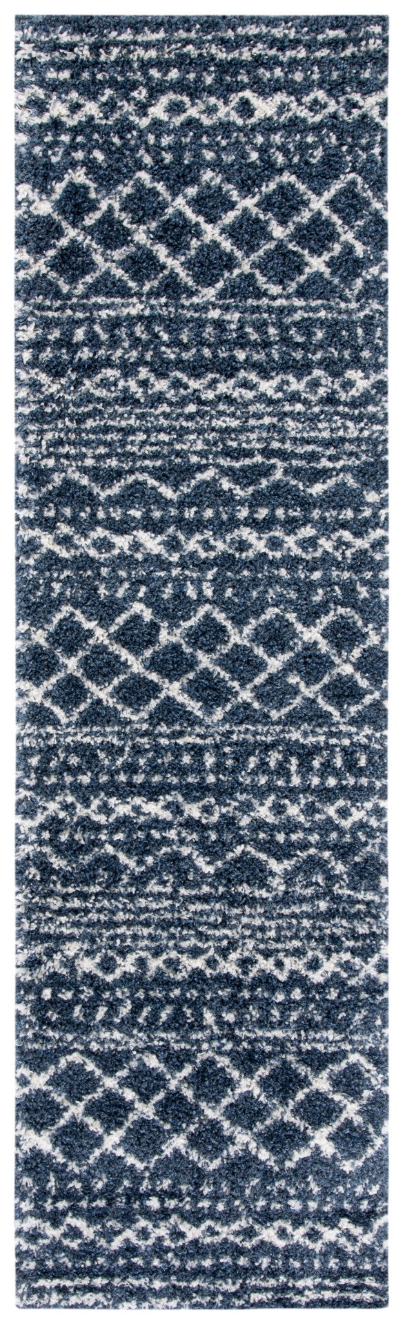 Safavieh Arizona Shag 741 Power Loomed Rug Slate Blue / Ivory 60% Polypropylene, 35% Jute, 5% Polyester